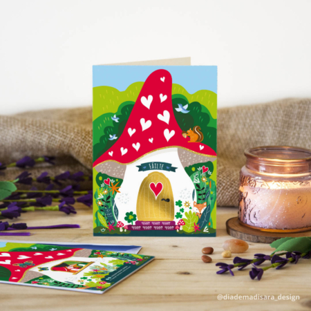 New Home | Welocome Fáilte | Gnome Mushroom House Card