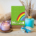 C063 Postcard Irish weather Rainbow