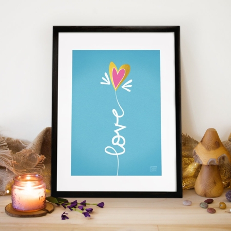 Signed print love